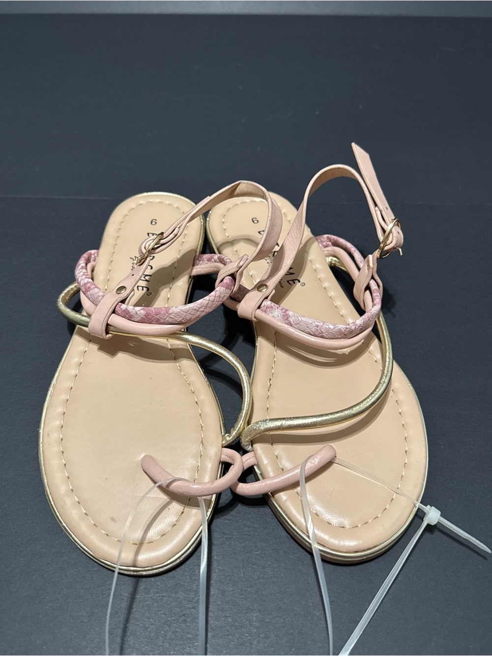 EXTREME Pink Braided Strap Women's Sandals - Picture 3 of 14